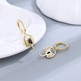 925 Silver Dragonfly Drop Earrings Women's Jewelry Gift