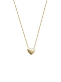 925 Silver Love Heart Choker Necklace Pendant 14K Plated