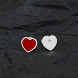 925 Sterling Silver Love Ear Studs
