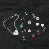 925 Sterling Silver Love Ear Studs