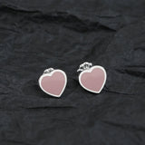 925 Sterling Silver Love Ear Studs