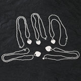 925 Silver Love Key Necklace Women's Party Accessory