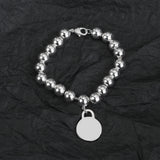 925 Sterling Silver Classic Round Series Bracelet Women's Party