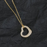 925 Sterling Silver Multi-Color Love Necklace with Diamond - Women's Party
