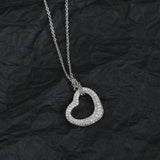 925 Sterling Silver Multi-Color Love Necklace with Diamond - Women's Party
