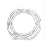925 Silver Classic Rose Pan Necklace Women Gift