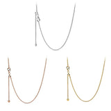 925 Sterling Silver Classic Rose Pan Necklace For Women