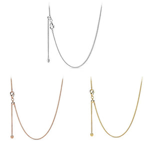 925 Sterling Silver Classic Rose Optional Pan Necklace For Women
