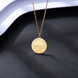 Sterling Silver Round Choker Necklace 14K Plated Pendant for Women