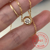 Crystal Choker Necklace Pendant 14K Plated Wedding Party Jewelry