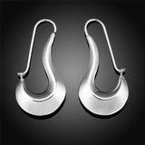 925 Sterling Silver Classic Shoe Drop Earrings Charm Women
