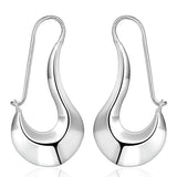 925 Sterling Silver Classic Shoe Drop Earrings Charm Women