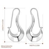 925 Sterling Silver Classic Shoe Drop Earrings Charm Women