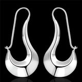 925 Sterling Silver Classic Shoe Drop Earrings Charm Women
