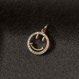 925 Silver Smile Face Choker Necklace 14K Plated Pendant for Women
