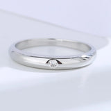 925 Silver Zircon Wedding Ring for Women