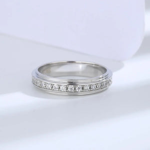 925 Silver Wedding Ring with Zircon Circle for Women
