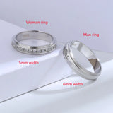 925 Silver Wedding Ring with Zircon Circle for Women