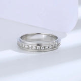 925 Silver Wedding Ring with Zircon Circle for Women