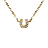 925 Silver Horseshoe Choker Necklace Women