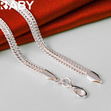 925 Silver 6mm Snake Chain Necklace 20 Inch