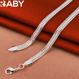 925 Silver 6mm Snake Chain Necklace 20 Inch