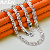 925 Silver 6mm Snake Chain Necklace 20 Inch