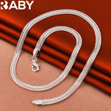 925 Silver 6mm Snake Chain Necklace 20 Inch