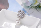 925 Silver Snowflake Pearl Necklace