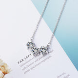 Sparkling Star Pendant Necklace with Zirconia