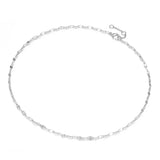 925 Silver Clavicle Chain Choker Necklace for Women Girls Party Jewelry