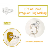 925 Silver Claw Prong Ring Base Finding for 9X13.5mm Gemstone Setting
