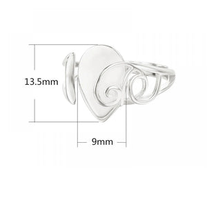 925 Silver Claw Prong Ring Base Finding for 9X13.5mm Gemstone Setting
