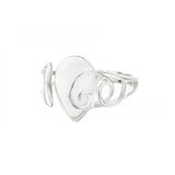 925 Silver Claw Prong Ring Base Finding for 9X13.5mm Gemstone Setting