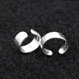925 Silver Clip Earrings Ear Cuff Hip Pop Punk Rock Jewelry