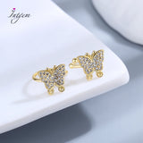 925 Silver CZ Ear Cuffs Earrings for Women