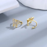 925 Silver CZ Ear Cuffs Earrings for Women