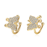 925 Silver CZ Ear Cuffs Earrings for Women