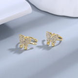 925 Silver CZ Ear Cuffs Earrings for Women