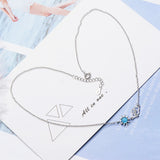 925 Silver Cloud Star Pendant Necklace Wedding Jewelry