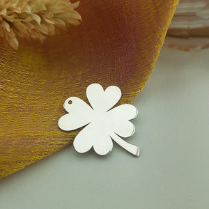 925 Sterling Silver Clover Flower Charms, Clover Pendant