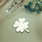 925 Sterling Silver Clover Flower Charms, Clover Pendant
