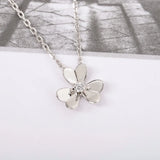 925 Sterling Silver Clover Necklace Women Charm European Classic Jewelry