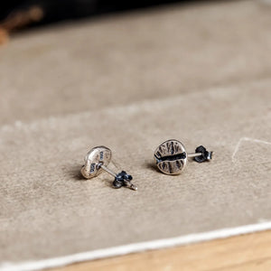 925 Silver Coffee Beans Stud Earrings Vintage Wedding Silver Jewelry