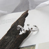 925 Silver Red Personality Earrings Female Earrings