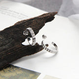 925 Silver Red Personality Earrings Female Earrings