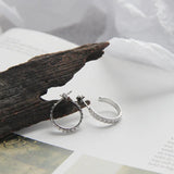 925 Silver Red Personality Earrings Female Earrings