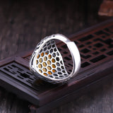 925 Silver Adjustable Ring Blanks Oval Turquoise Rings Settings