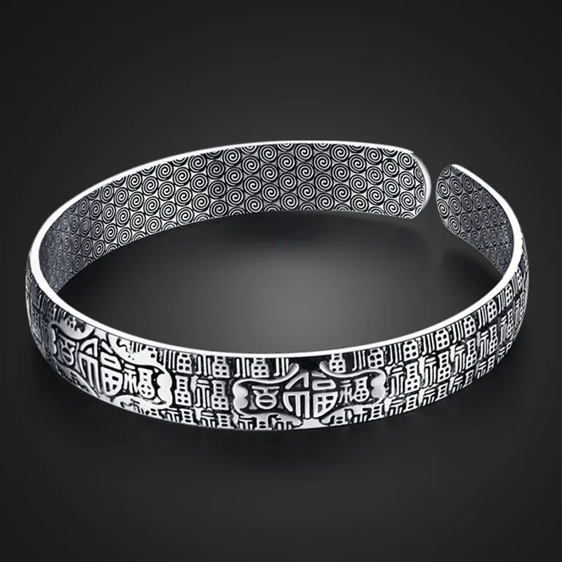 925 Sterling Silver Retro Bracelet