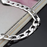 925 Sterling Silver Bracelet Sideways 6MM8MM10MM Bracelet Men&Women Jewelry